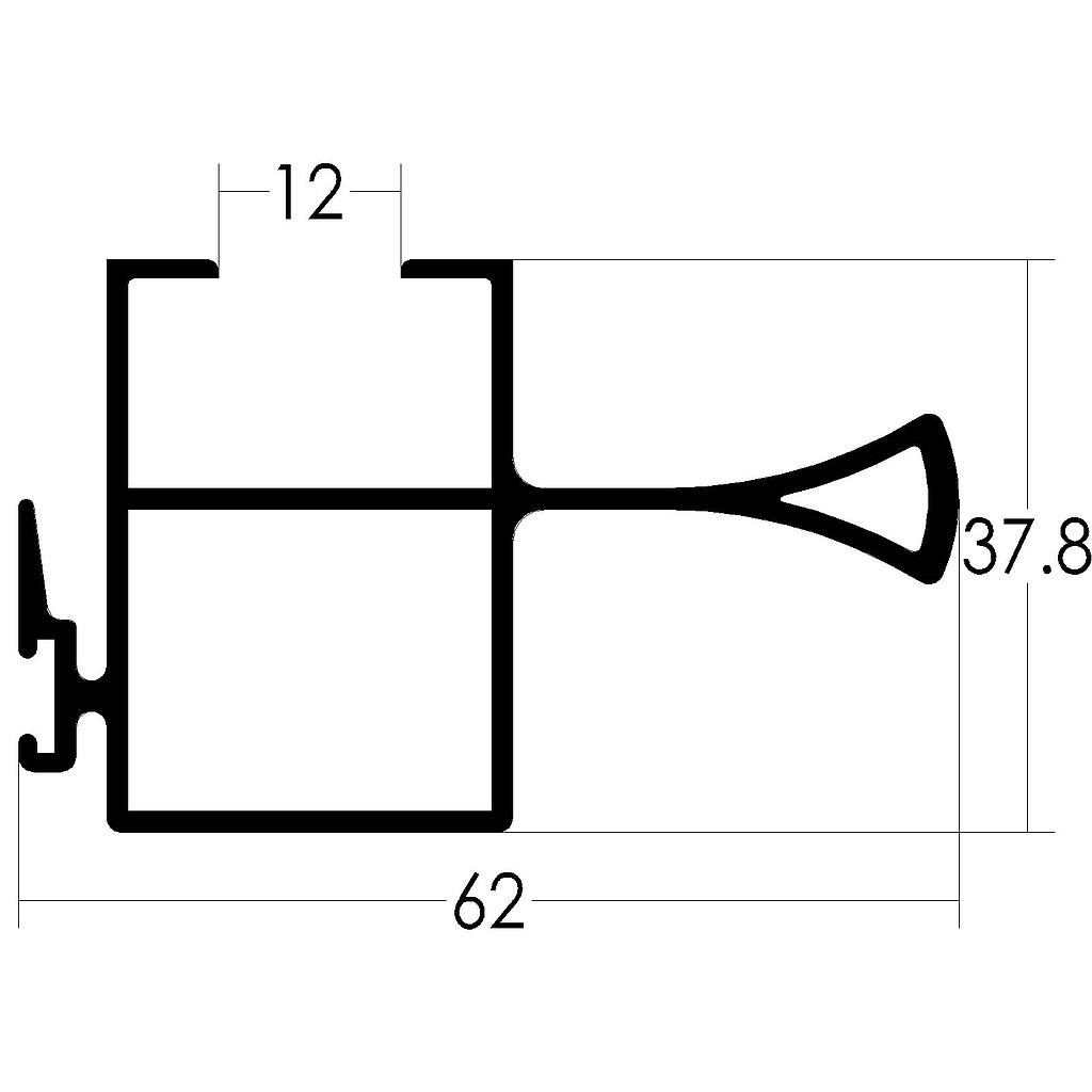 PARANTE CTRAL. HOJA C/TIRADOR "VPC" (LM)
