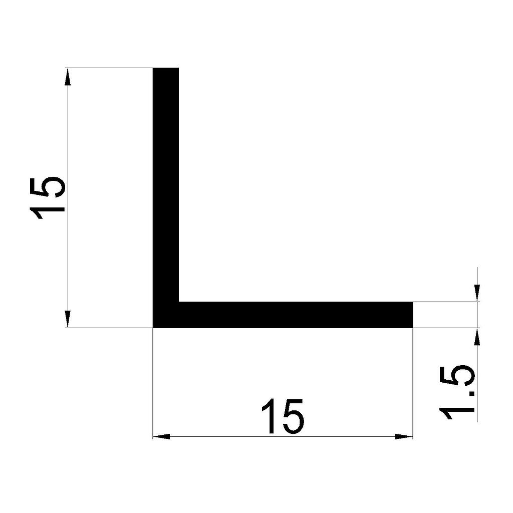 ANGULO 15x1.5mm