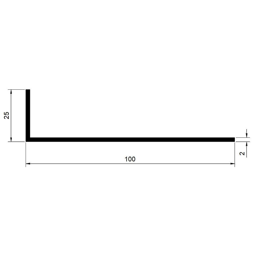ELE 100x25x2mm 