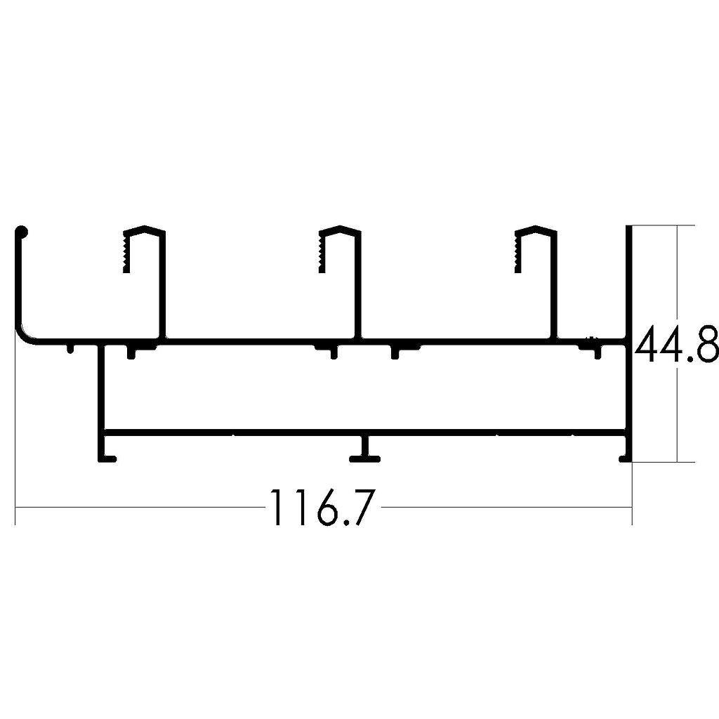 MARCO 3 GUIAS DE 101mm "VPC" (LR)