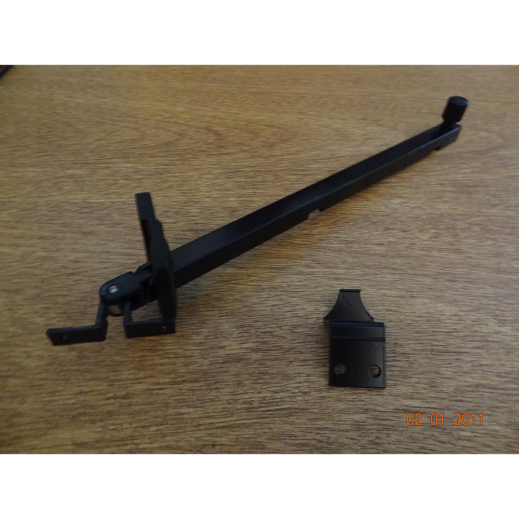 BRAZO EMP.FRANCA FRONT./COPLANAR 200mm "NEGRO" [20]