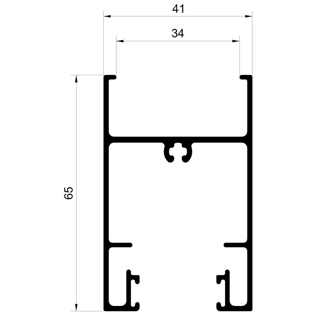 ZOCALO/DINTEL HOJA DVH "VPC" (A80)